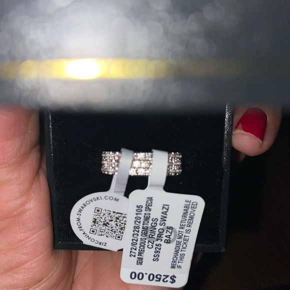 Size 5 Arabella Swarovski Pave Band - Picture 4 of 7